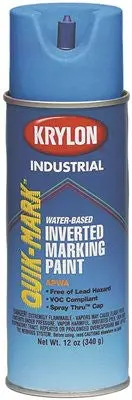 Krylon Quick Mark Water Based Blue Paint 1