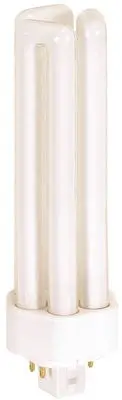 Satco Tri-Tube Compact Fluorescent Lamp Tri-Tube, 42 Watt, 3000K, 82 Cri, Gx24q-4, 120 Volt 1
