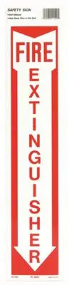 Hg Photolumin Fire Extinguisher  Sign 1