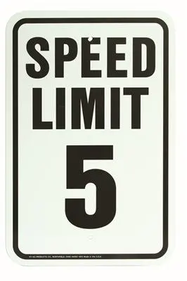 Speed Limit 5 Mph Sign 1