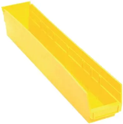 Quantum Storage Systems Economy Shelf Bin, 23-5-8 In. X 4-1-8 In. X 4 In., Yellow 1