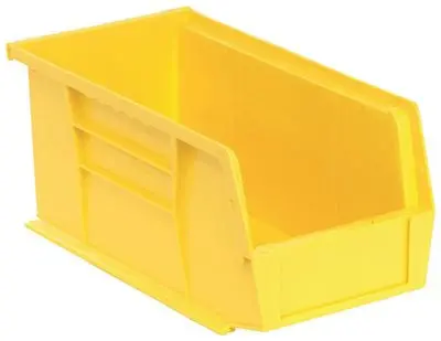 Quantum Storage Systems Stack And Hang Bin, 10-7-8" X 5-1-2" X 5", Yellow 1