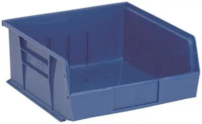 Quantum Storage Systems Stack And Hang Bin, 10-7-8" X 11 X 5", Blue 1