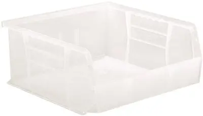 Quantum Storage Systems Stack And Hang Bin, 10-7-8" X 11 X 5", Clear 1