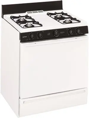 Hotpoint&Reg; 30-Inch  4.8 Cu.Ft. Free-Standing Gas Range, White 1