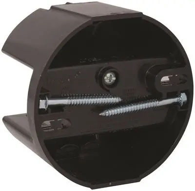 Hubbell Raco Round Ceiling Fan Support Saddle Box, Non-Metallic, 4" Round, 12.5 Cu." 1