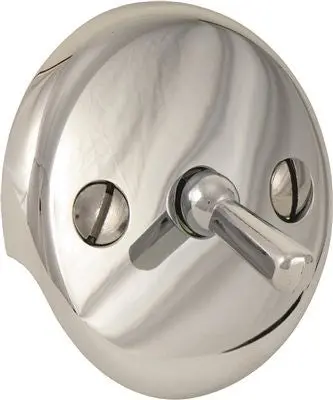 Bath Drain With Trip Lever Face Plate Brushed Nickel 1