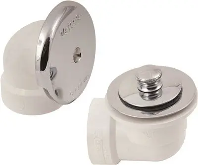 Lift And Turn Waste And Overflow Kit Pvc 1