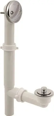 Lift And Turn Waste And Overflow Pvc Chrome Plated 1
