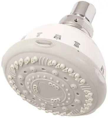 Premier Seven Setting Shower Head White, 2.5 Gpm 1
