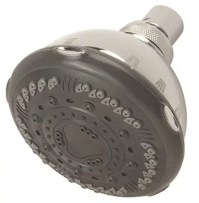 Premier Massage Shower Head 7 Settings Abs Chrome Gray Face, 2.5 Gpm 1