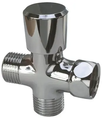 Diverter For Handheld Showers, Chrome, 1-2-Inch Ips 1