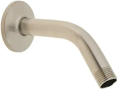 Proplus Shower Arms With Flange 6", Brushed Nickel 1