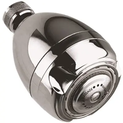 Niagara Earth&Reg; Adjustable 9-Jet Showerhead With Turbo Massage, Chrome Finish 1