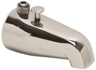 Add-On Shower Bathtub Spout With Diverter, 3-4X1-2", Chrome 1