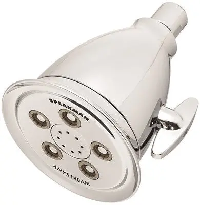 Speakman Anystream&Reg; 50 Spray Shower Head With Belled Casing And Flared Lip, Polished Chrome, 2.5 Gpm 1