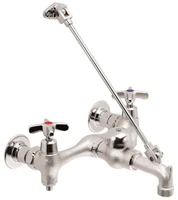 Speakman Commander&Reg; Wall Mounted Service Sink Faucet With 8 In. Centers, Polished Chrome 1