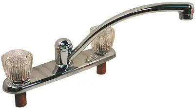 Delta&Reg; Lead-Free Kitchen Faucet, Two Handles, Chrome 1