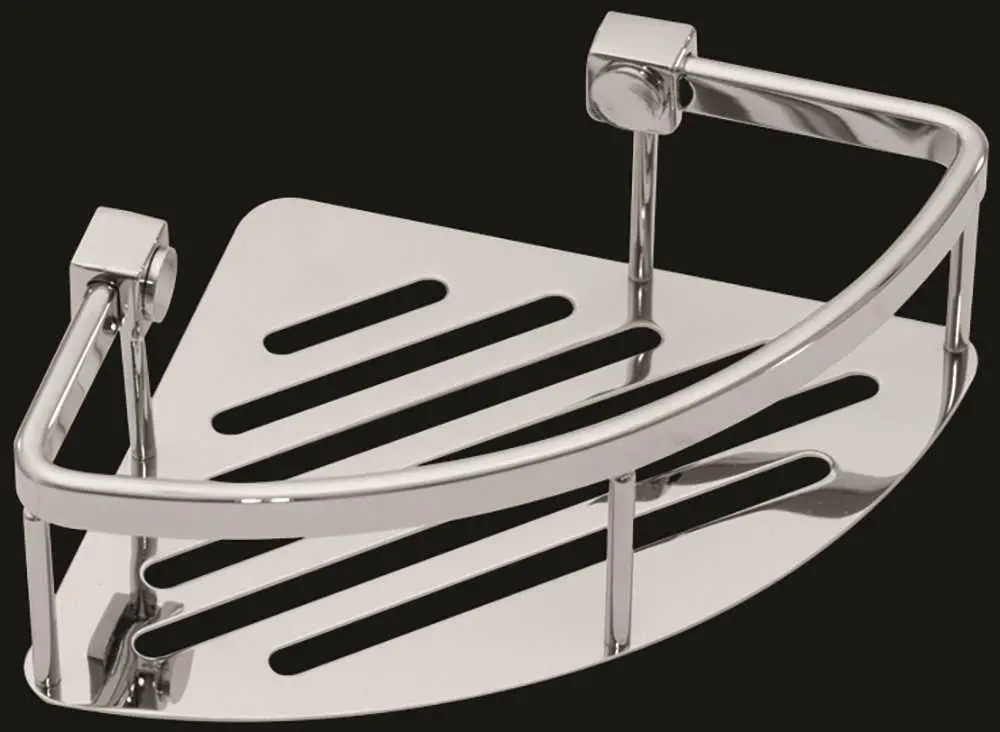 Wingits Contour&Trade; Corner Basket, 8 In., Polished Stainless Steel 1