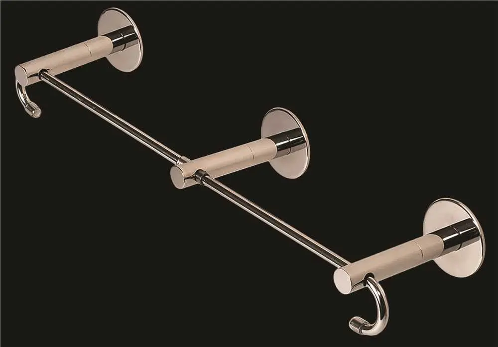 Wingits Modern Elegance&Trade; Deco Double Toilet Paper Holder, Polished Stainless Steel 1