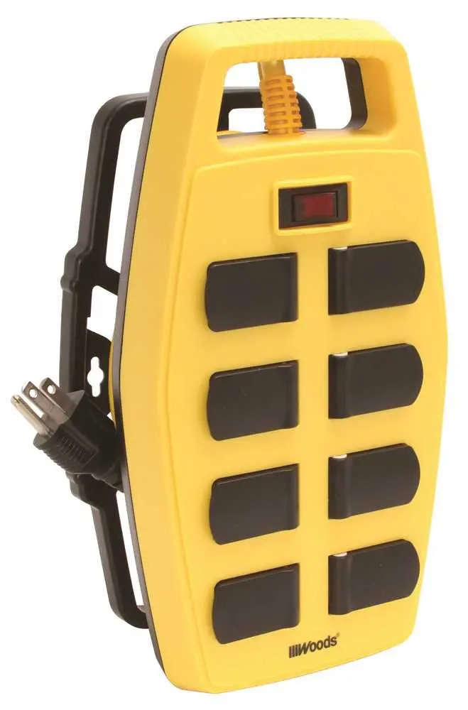 Coleman Workshop Power Block With Cord Storage Docking Station, 8 Outlet 1
