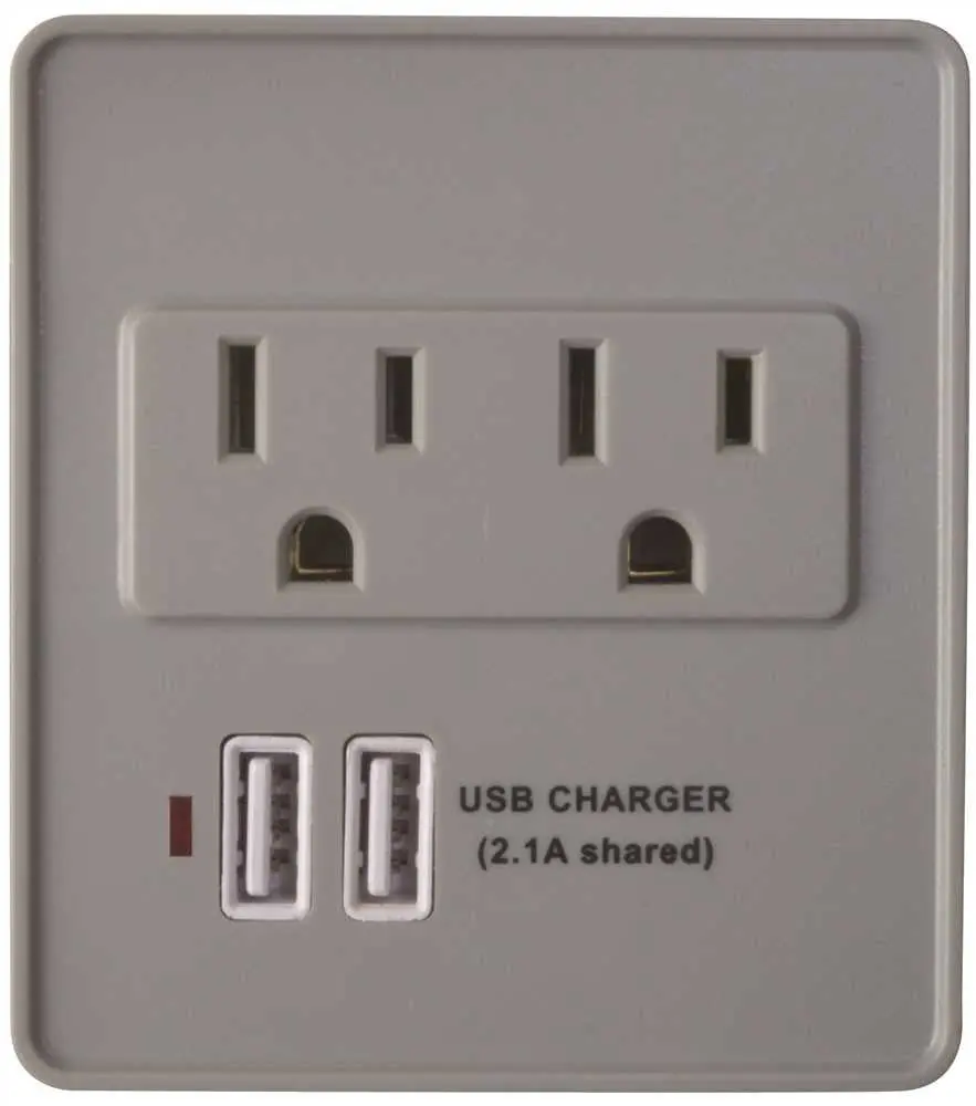 Coleman Surge Protector, 2 Usb, 2 Outlet 1