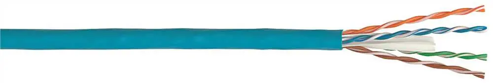 Coleman Category 6 Cable, 4 Pairs Cmp, Solid Twisted Pairs, 600 Mhz, 23 Awg, Plenum, 1000 Ft. 1