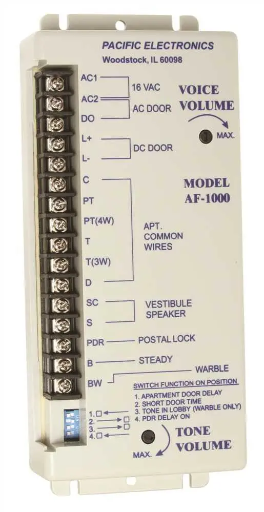 Pacific Electronics Amplifier For 3, 4, 5 Or 6 Wire Speaker Type Stations 1