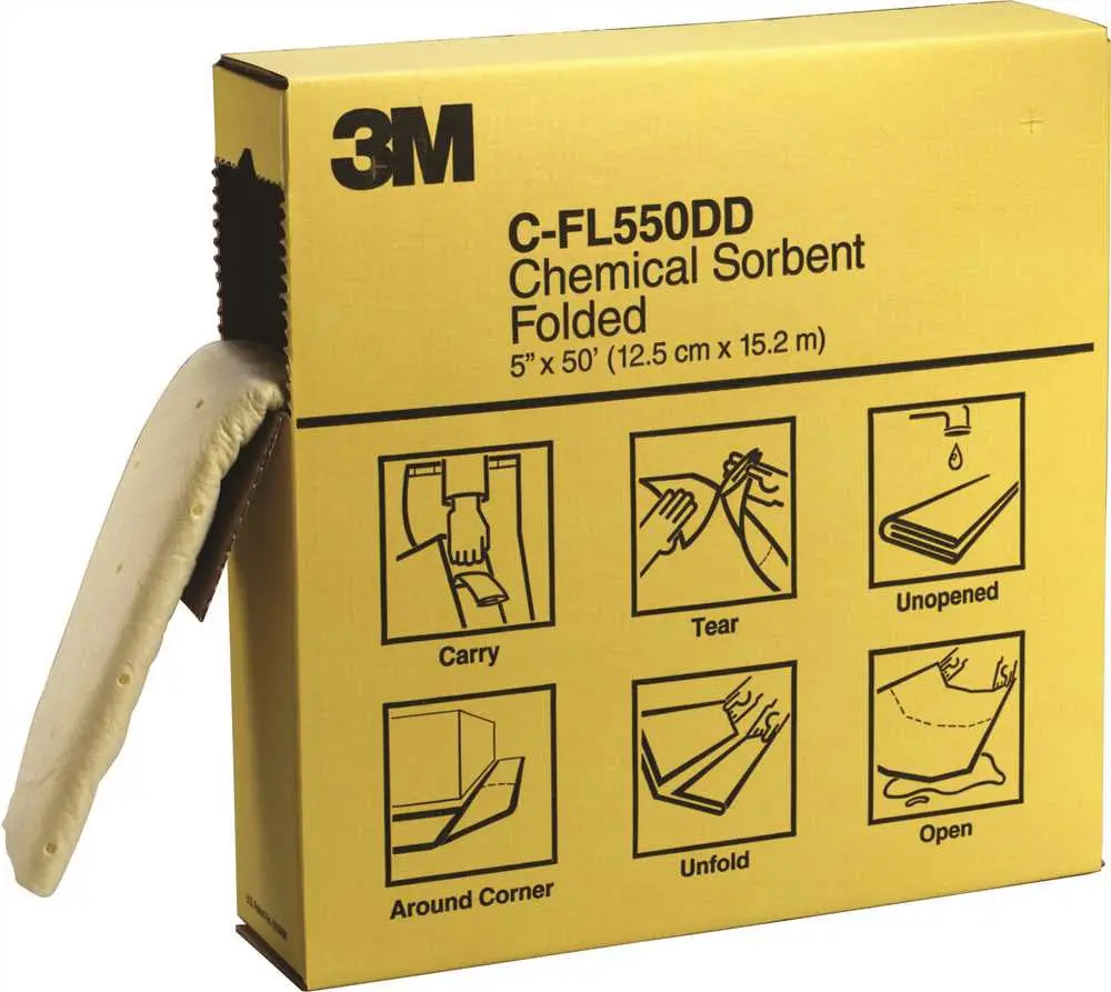 3M&Trade; Chemical Sorbent Folded C-Fl550dd Per P-F2001, Environmental Safety Product, High Capacity 1