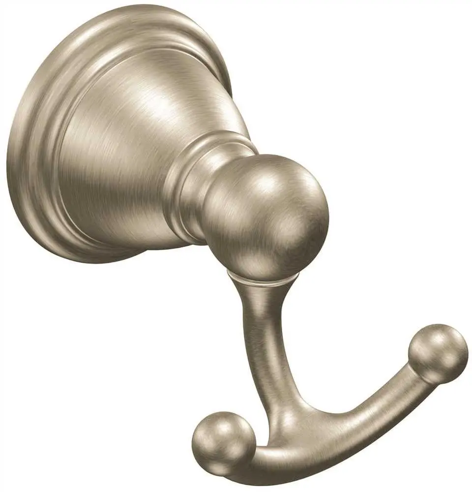 Moen Brantford Double Robe Hook, Brushed Nickel Finish 1