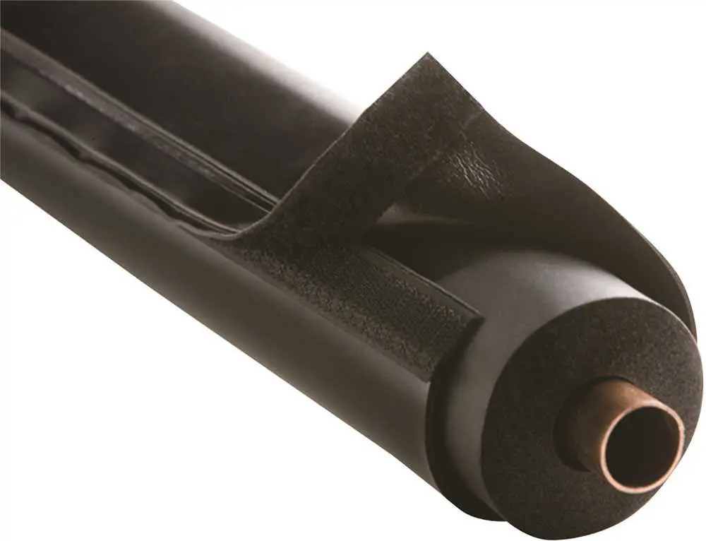 Airex E-Flex Guard&Trade;, Hvac Line Set And Outdoor Pipe Insulation Protection, Fits 1-2" Insulation, Black 1