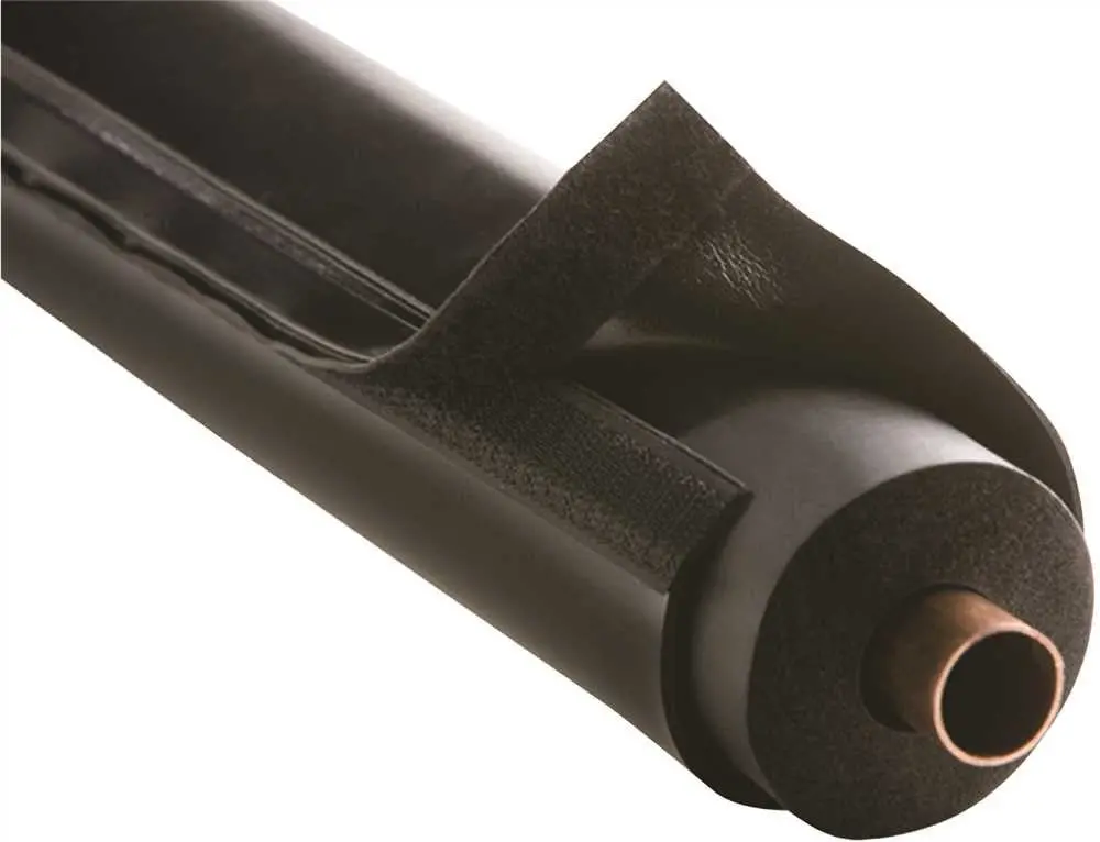 Airex E-Flex Guard&Trade;, Hvac Line Set And Outdoor Pipe Insulation Protection, Fits 1" Insulation, Black 1