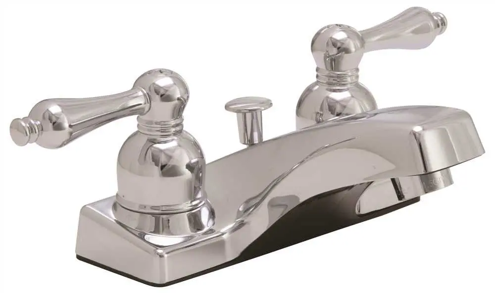 Concord Bathroom Faucet, Two Handle With Abs Pop Up, Chrome, Lead Free 1