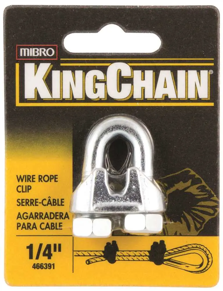 Wire Rope Clip, 1-4 In., 1 Per Card 1