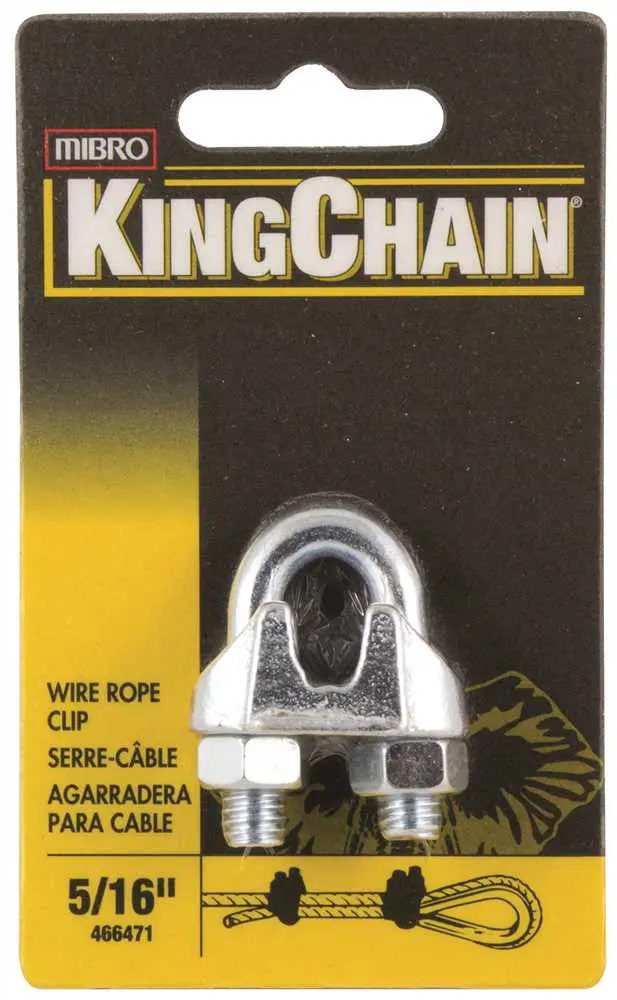 Wire Rope Clip, 5-16 In., 1 Per Card 1