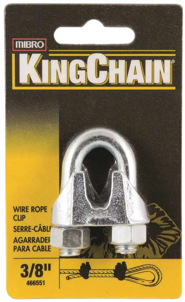 Wire Rope Clip, 3-8 In., 1 Per Card 1