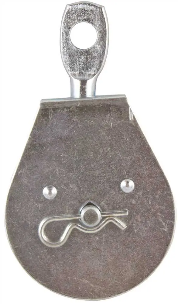 Heavy Duty Pulley, Single Sheave With Swivel Eye, Zinc, 2-1-2 In., 1 Per Card 1