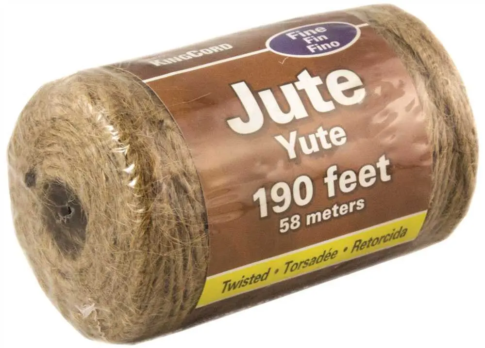 Jute Twine, Natural, Fine, 190 Ft. 1