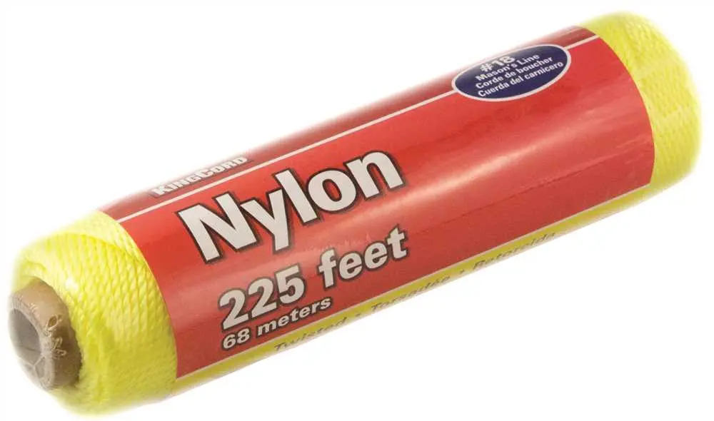 Nylon Twisted Mason Line, Neon Yellow, #18 X 225 Ft. 1