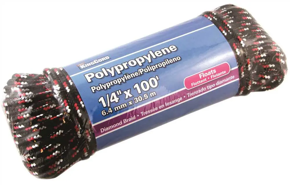 Polypropylene Diamond Braid, 1-4 In. X 100 Ft. 1