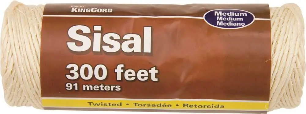 Sisal Twine, Natural, Medium, 300 Ft. 1
