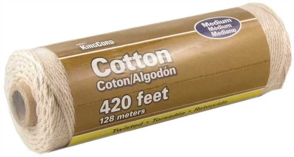 Cotton Twine, Natural, Medium, 420 Ft. 1