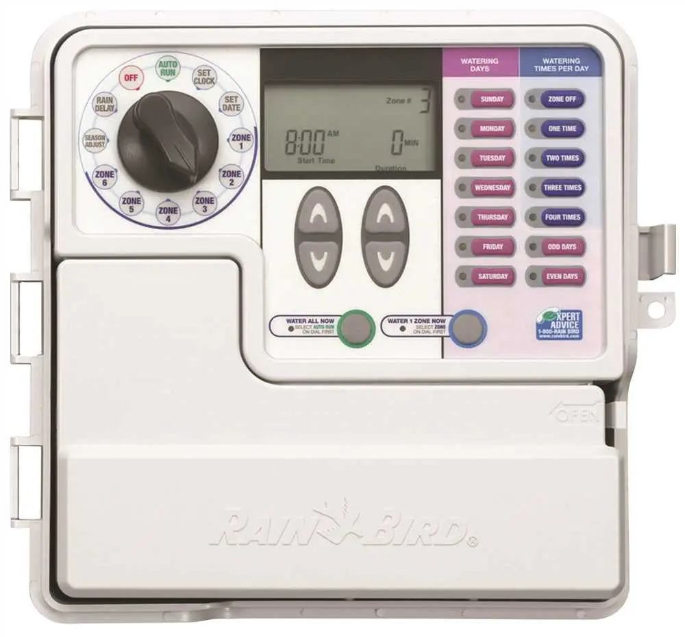 Rain Bird Simple To Set Timer, Indoor-Outdoor, 6 Zone 1
