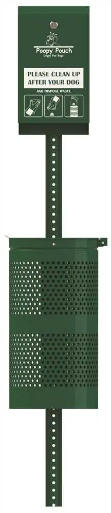 Poopy Pouch Pet Waste Header Bag Dispenser, Hunter Green 1