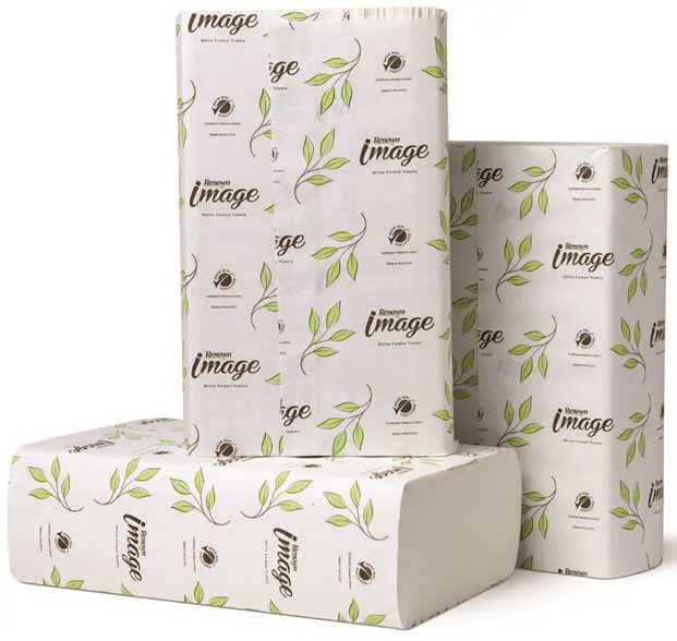 Renown&Reg; Image Opti-Fold Towel Luxury Fabric 10.25" X 9.5" Bright White 12 Packs Per Case 1