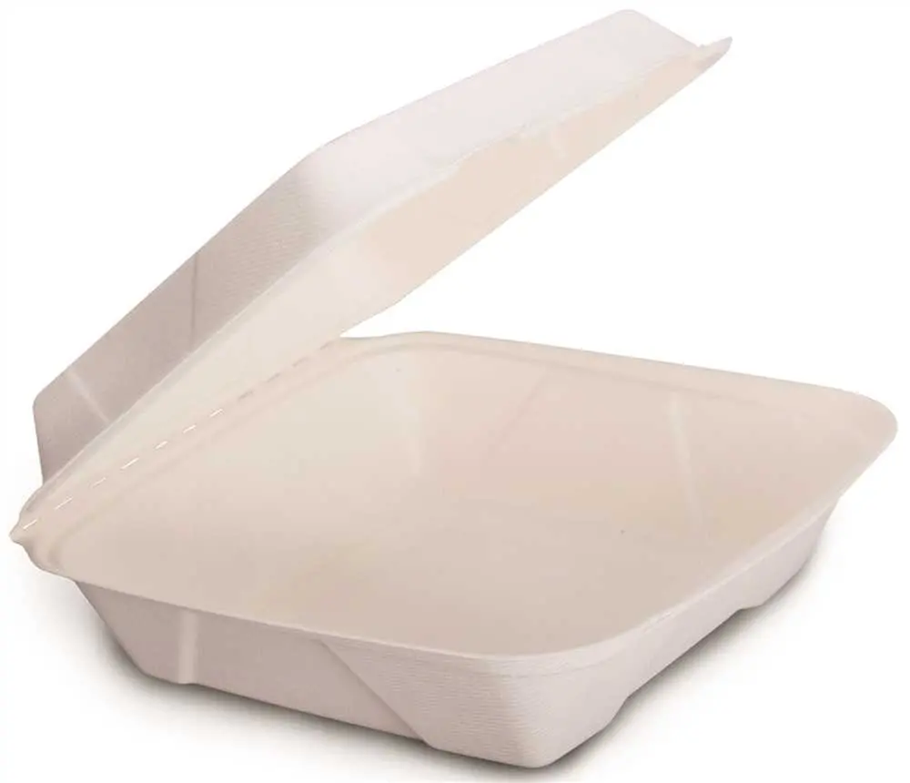 Renown&Reg; Select Food Container Hinged 9" X 9" Compostable 250 Per Case 1