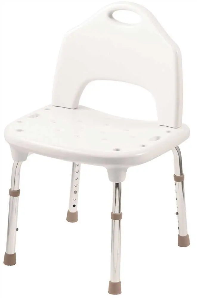 Moen Tool Free Shower Chair, White 1