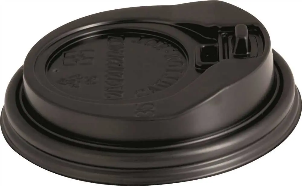 Renown&Reg; Hot Cup Lid Black 90Mm 1,000 Per Case 1