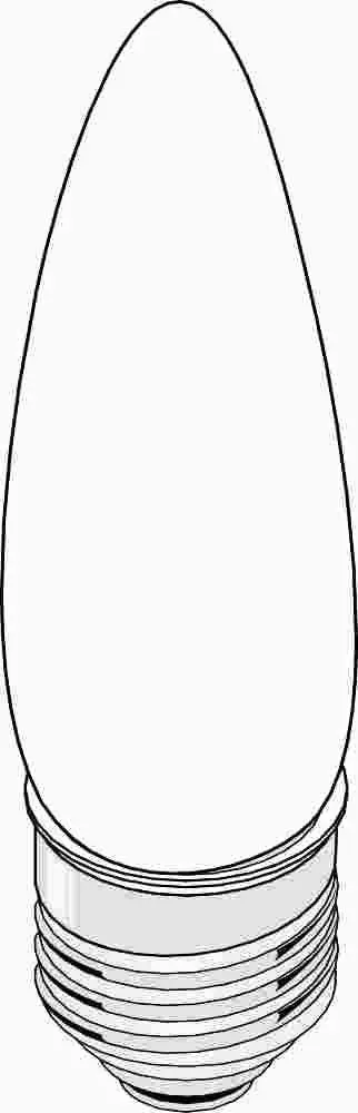 Satco Incandescent Decorative Lamp B11, 40 Watt, 130 Volt, Medium Base, Frost, 2,500 Average Rated Hours, 25 Per Box 1