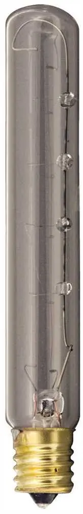 Satco Incandescent Exit Lamp T6 1-2, 25 Watt, 130 Volt, Intermediate Base, Clear, 1,500 Average Rated Hours, 25 Per Box 1
